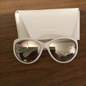 Michael Kors white sunglasses
